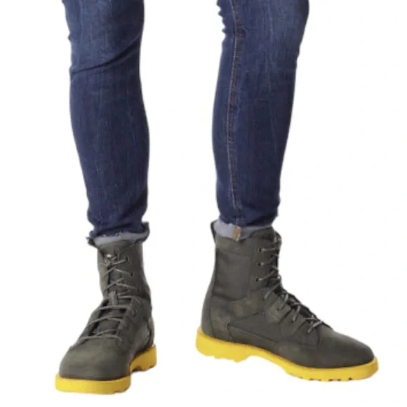 Sorel Caribou OTM Waterproof Dark Green Alpine Tundra Cyber Sole Lace Up Boots - Picture 3 of 16